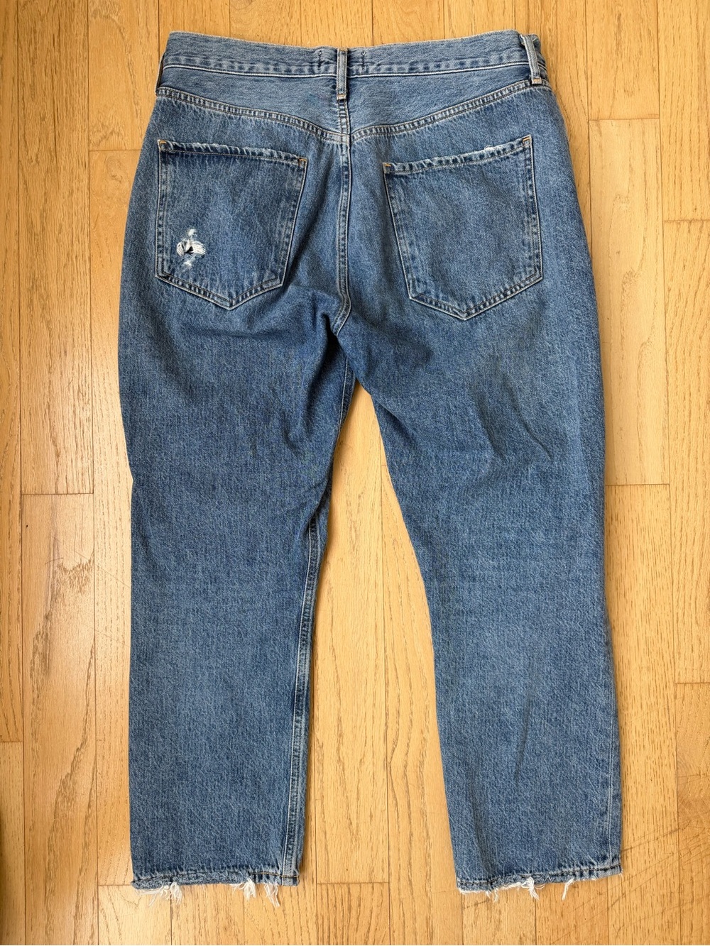 AGOLDE Riley High Rise Straight Crop; Color Frequency; Size 31 - Picture 4 of 5